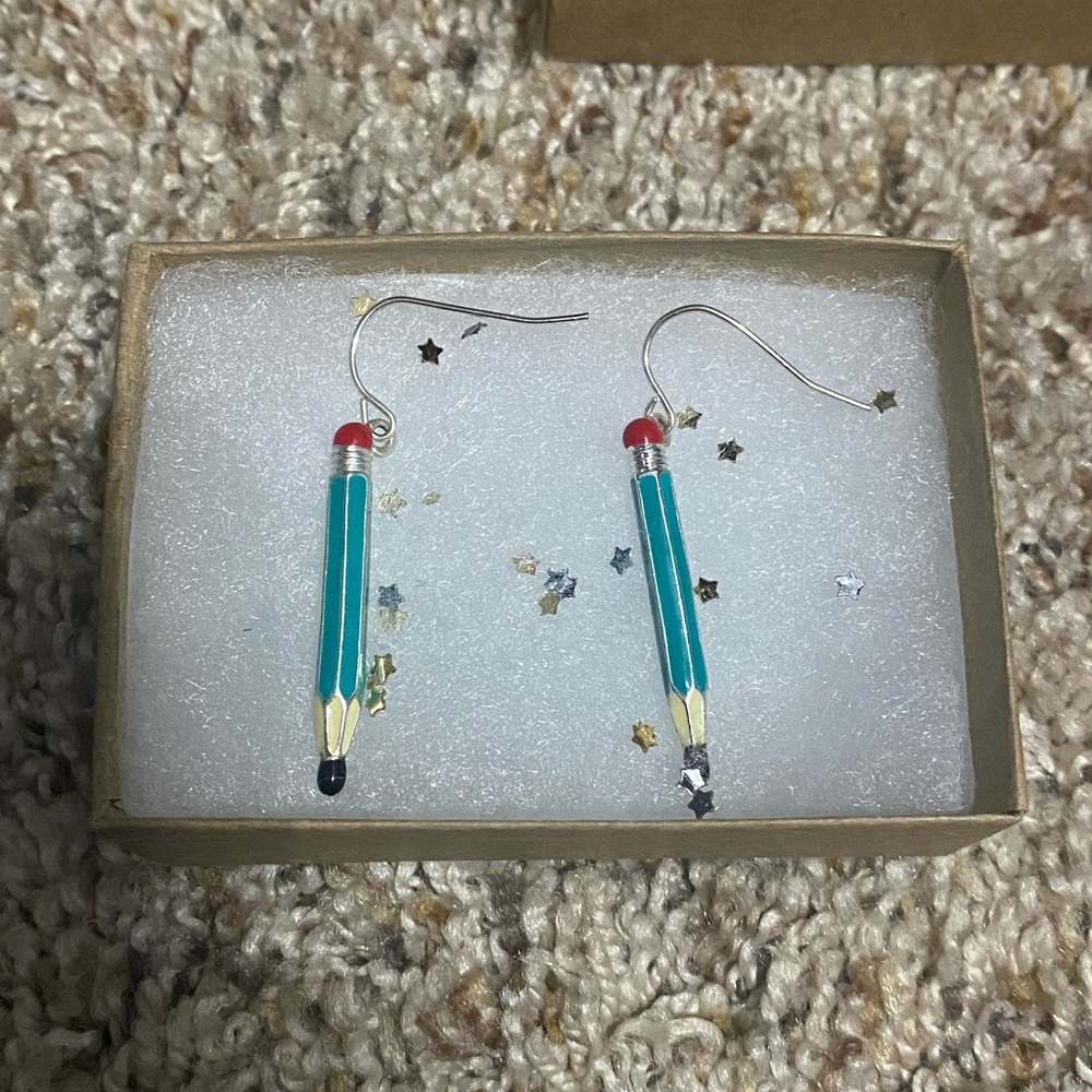 pencil earrings